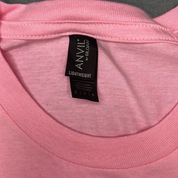 NEW Pink Care Bear Short Sleeve Crew Neck Graphic Tee Size Large - Picture 6 of 6